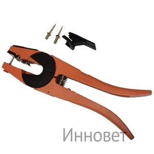 Щипцы для установки ушных бирок универсальные (3 иглы в комплекте)
